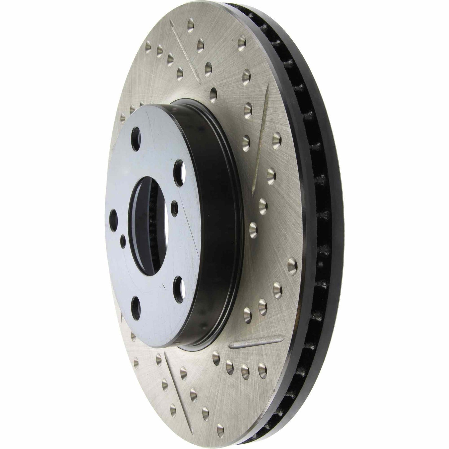 StopTech Sport Drilled/Slotted Brake Rotor; Front Left
