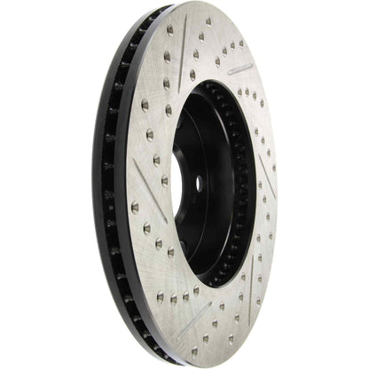 StopTech Sport Drilled/Slotted Brake Rotor; Front Left