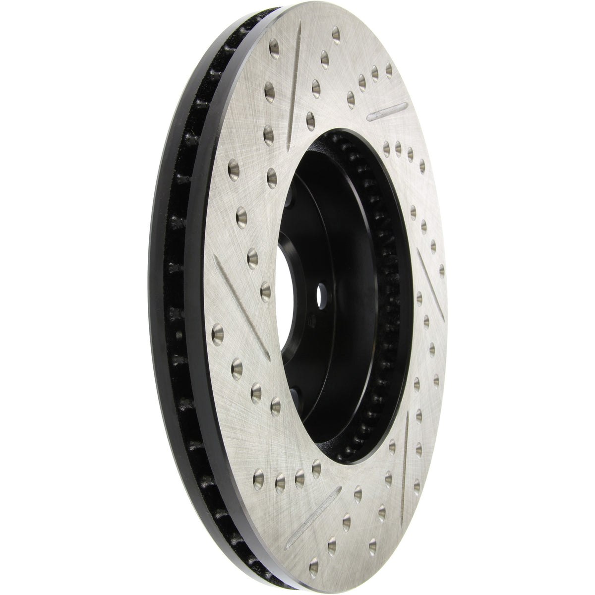 StopTech Sport Drilled/Slotted Brake Rotor; Front Left