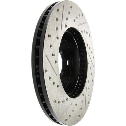 StopTech Sport Drilled/Slotted Brake Rotor; Front Left