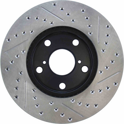 StopTech Sport Drilled/Slotted Brake Rotor; Front Right