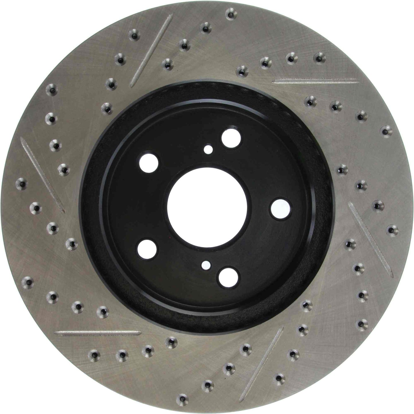 StopTech 02 Lexus ES 250/300/330/350 / 05-07 Toyota Avalon Slotted & Drilled Cryo Left Front Rotor 127.44125CL