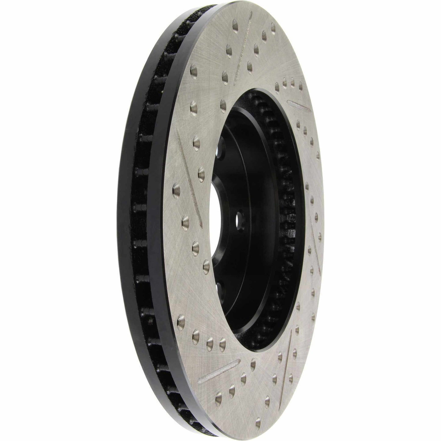 StopTech 02 Lexus ES 250/300/330/350 / 05-07 Toyota Avalon Slotted & Drilled Cryo Left Front Rotor 127.44125CL