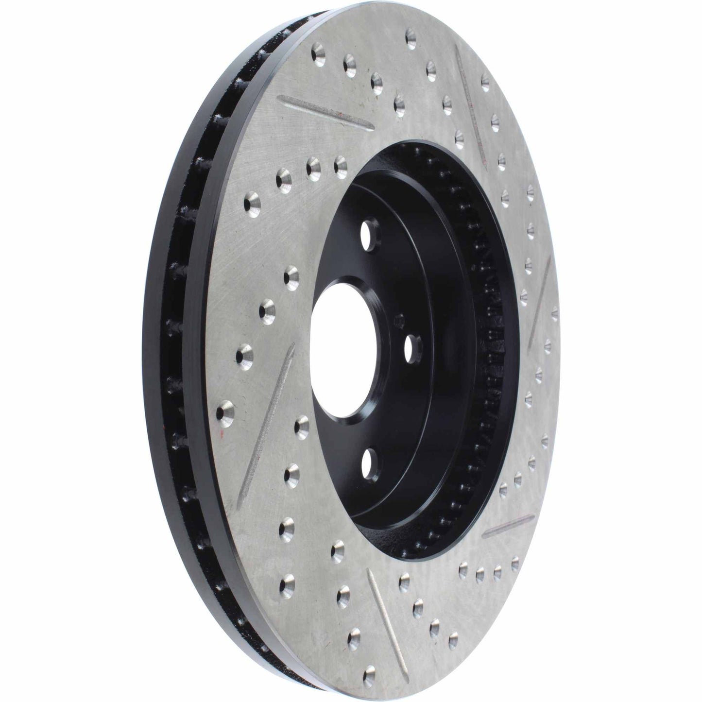 StopTech 02 Lexus ES 250/300/330/350 / 05-07 Toyota Avalon Slotted & Drilled Cryo Right Front Rotor 127.44125CR