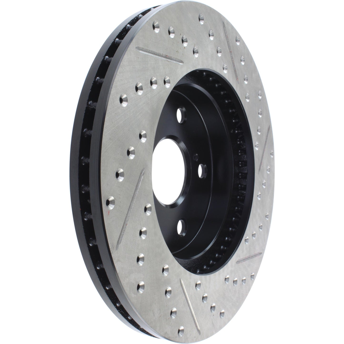 StopTech 02 Lexus ES 250/300/330/350 / 05-07 Toyota Avalon Slotted & Drilled Cryo Right Front Rotor 127.44125CR