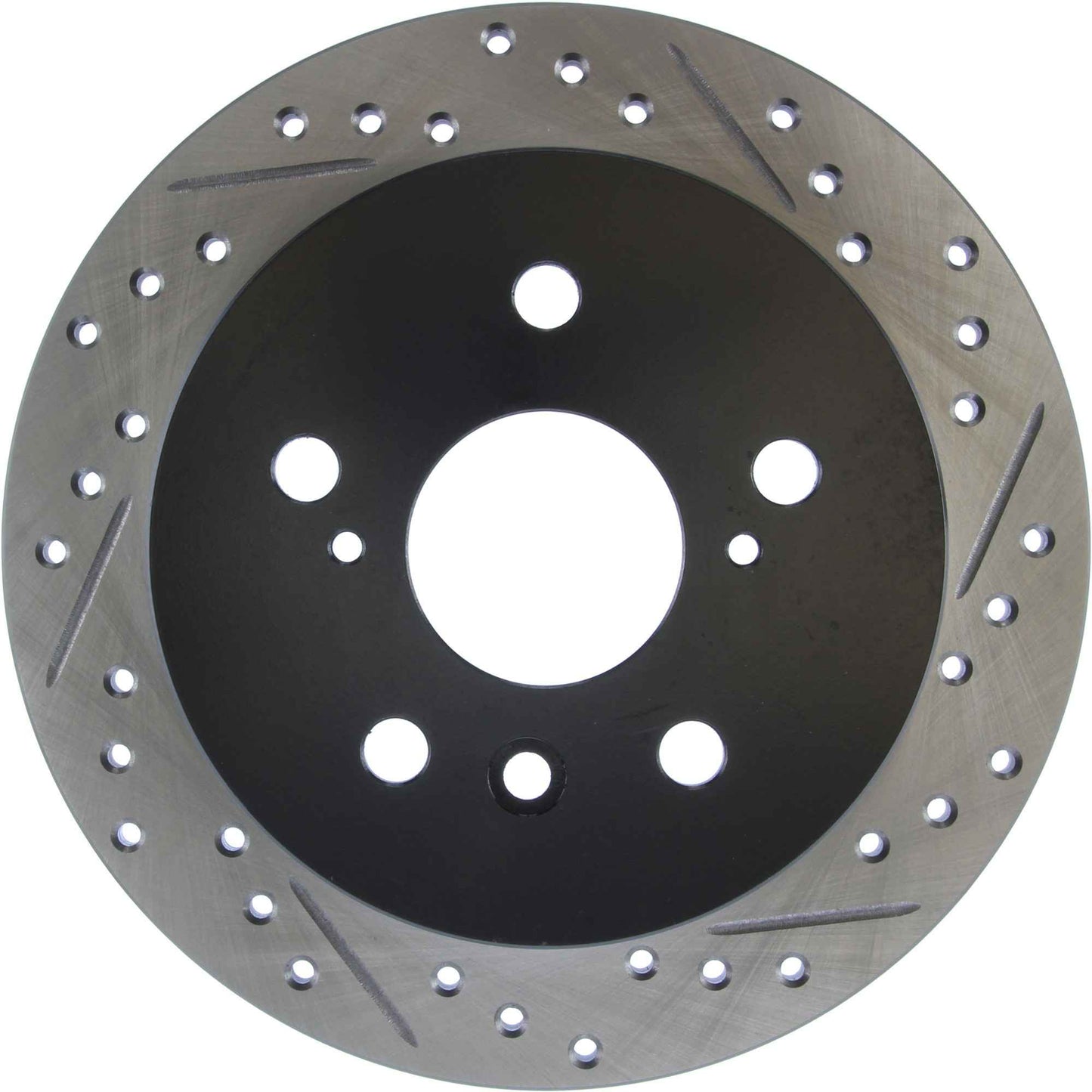 StopTech Sport Drilled/Slotted Brake Rotor; Rear Left