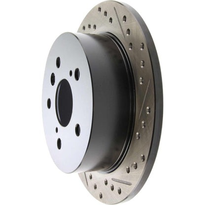 StopTech Sport Drilled/Slotted Brake Rotor; Rear Left