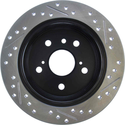 StopTech Sport Drilled/Slotted Brake Rotor; Rear Right