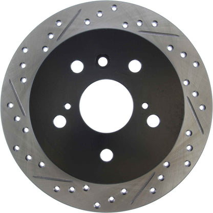 StopTech Sport Drilled/Slotted Brake Rotor; Rear Right