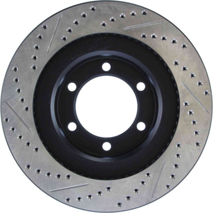 StopTech Sport Drilled/Slotted Brake Rotor; Front Left
