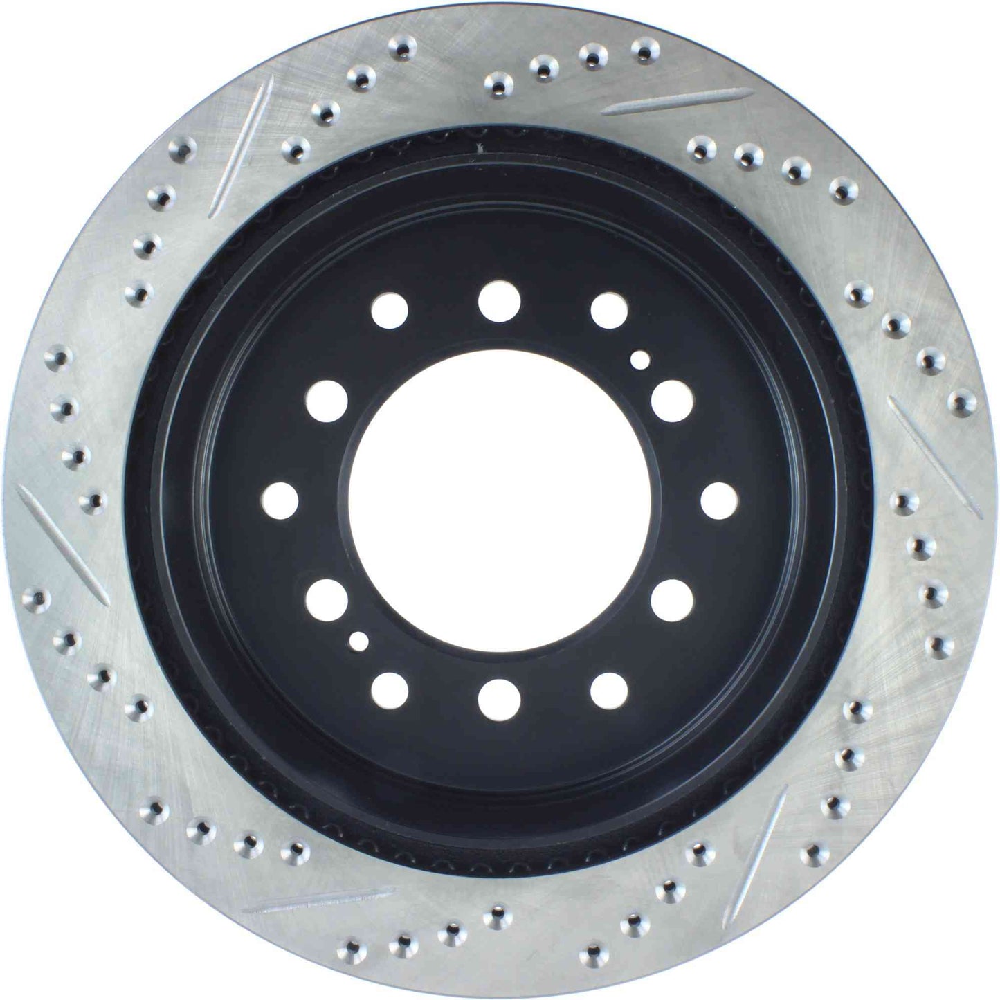 StopTech Sport Drilled/Slotted Brake Rotor; Rear Left