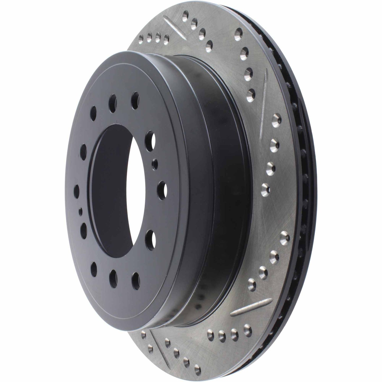 StopTech Sport Drilled/Slotted Brake Rotor; Rear Left