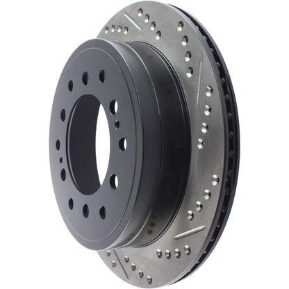StopTech Sport Drilled/Slotted Brake Rotor; Rear Left