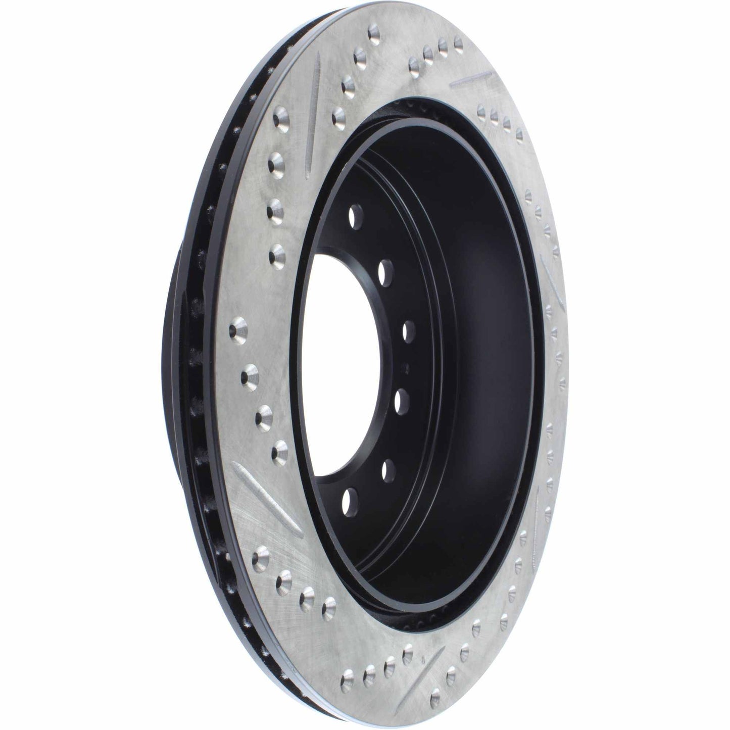 StopTech Sport Drilled/Slotted Brake Rotor; Rear Left
