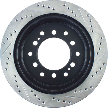 StopTech Sport Drilled/Slotted Brake Rotor; Rear Right