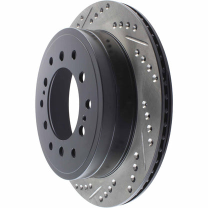 StopTech Sport Drilled/Slotted Brake Rotor; Rear Right