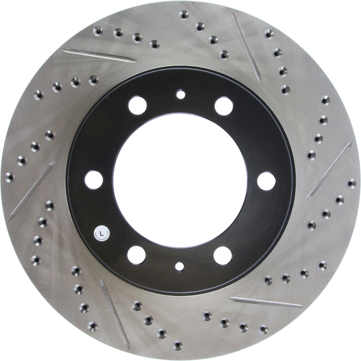 StopTech Sport Drilled/Slotted Brake Rotor; Front Left