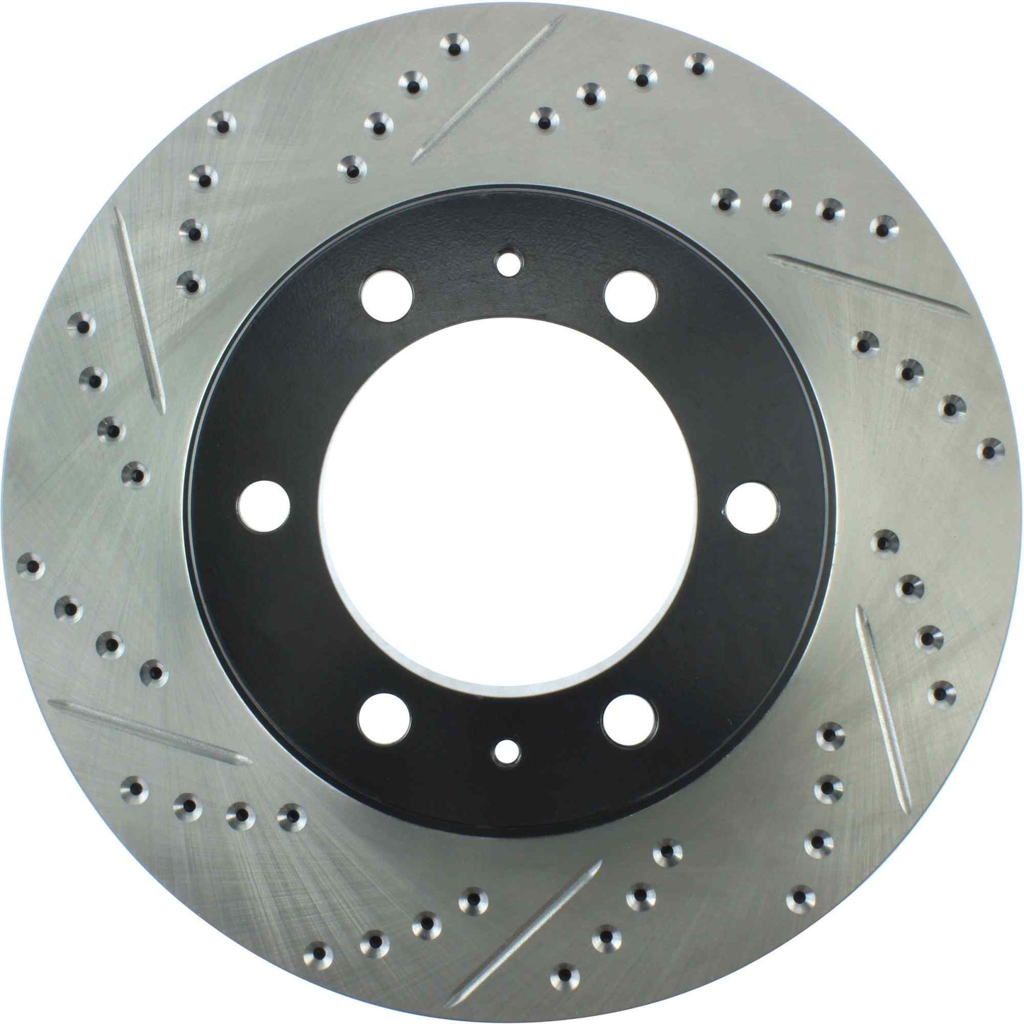 StopTech Sport Drilled/Slotted Brake Rotor; Front Right