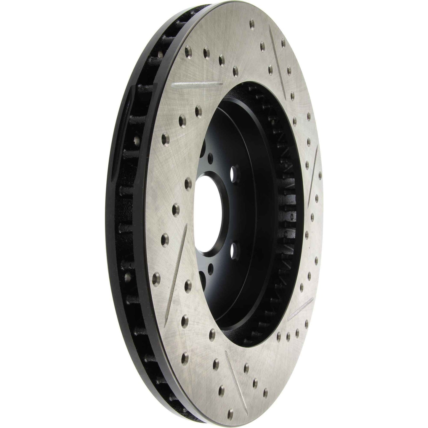 StopTech Sport Drilled/Slotted Brake Rotor; Front Right