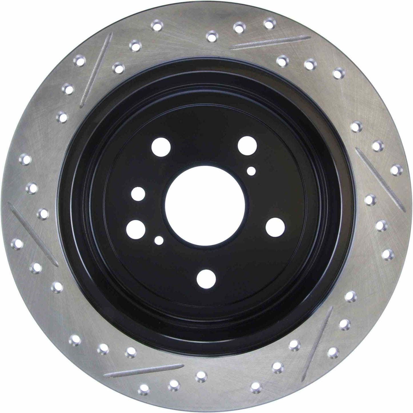 StopTech Sport Drilled/Slotted Brake Rotor; Rear Left