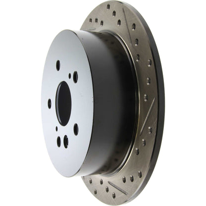 StopTech Sport Drilled/Slotted Brake Rotor; Rear Left