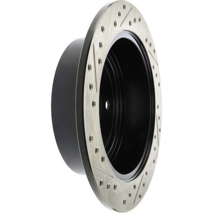 StopTech Sport Drilled/Slotted Brake Rotor; Rear Left