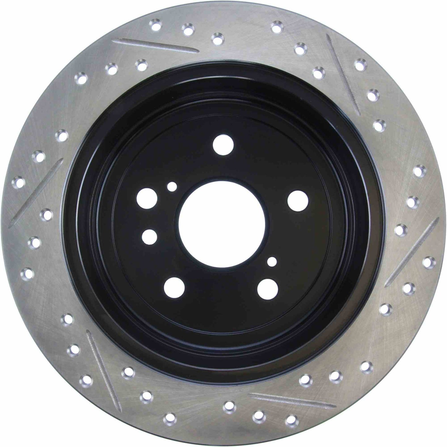 StopTech Sport Drilled/Slotted Brake Rotor; Rear Right