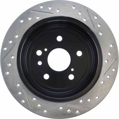 StopTech Sport Drilled/Slotted Brake Rotor; Rear Right