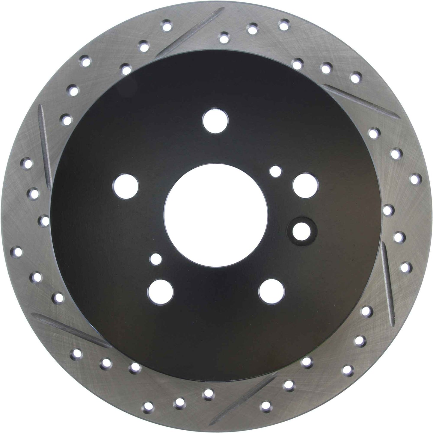 StopTech Sport Drilled/Slotted Brake Rotor; Rear Right