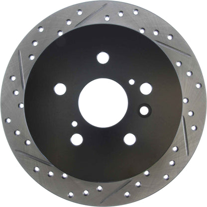 StopTech Sport Drilled/Slotted Brake Rotor; Rear Right