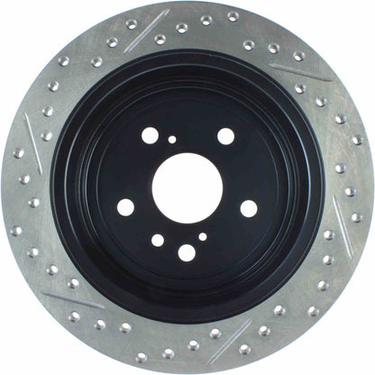 StopTech Sport Drilled/Slotted Brake Rotor; Rear Left