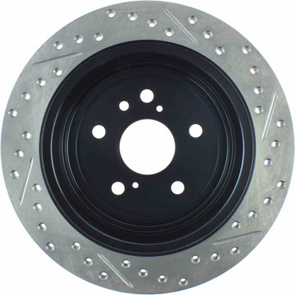 StopTech Sport Drilled/Slotted Brake Rotor; Rear Right