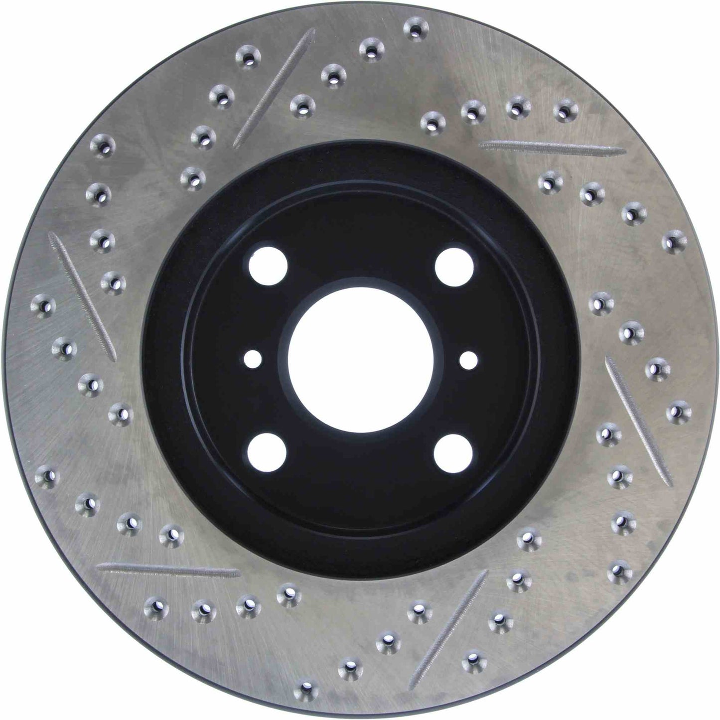 StopTech Sport Drilled/Slotted Brake Rotor; Front Left