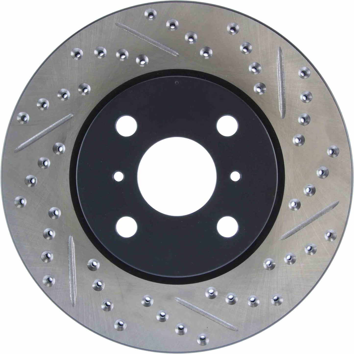 StopTech Sport Drilled/Slotted Brake Rotor; Front Left