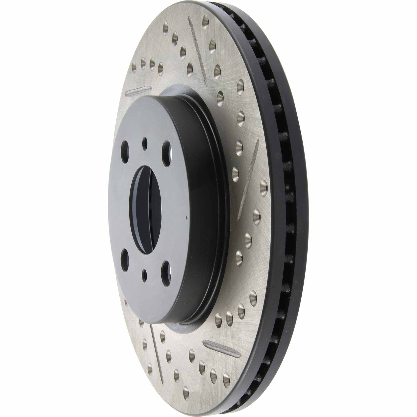 StopTech Sport Drilled/Slotted Brake Rotor; Front Left