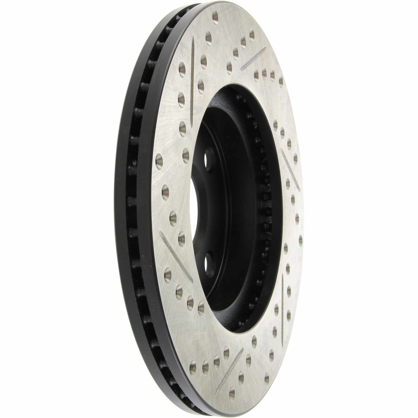 StopTech Sport Drilled/Slotted Brake Rotor; Front Left