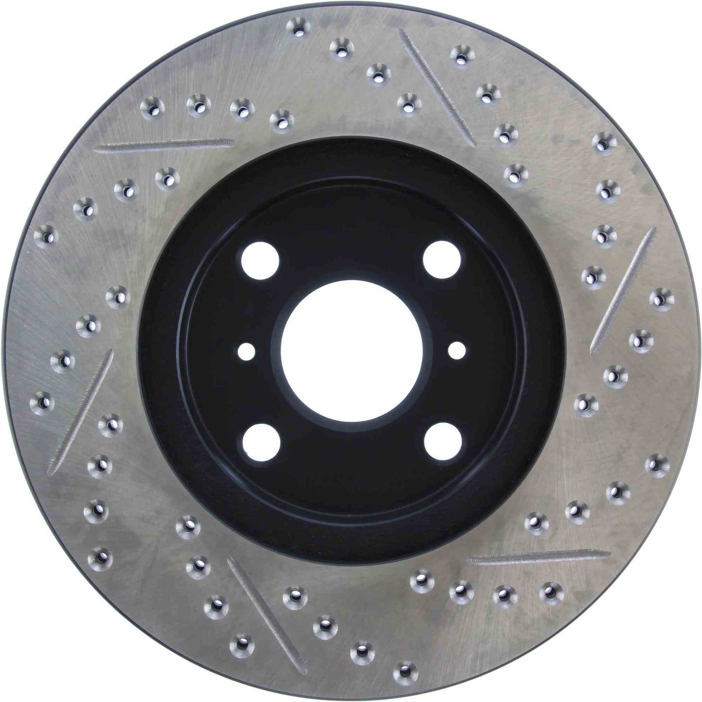 StopTech Sport Drilled/Slotted Brake Rotor; Front Right