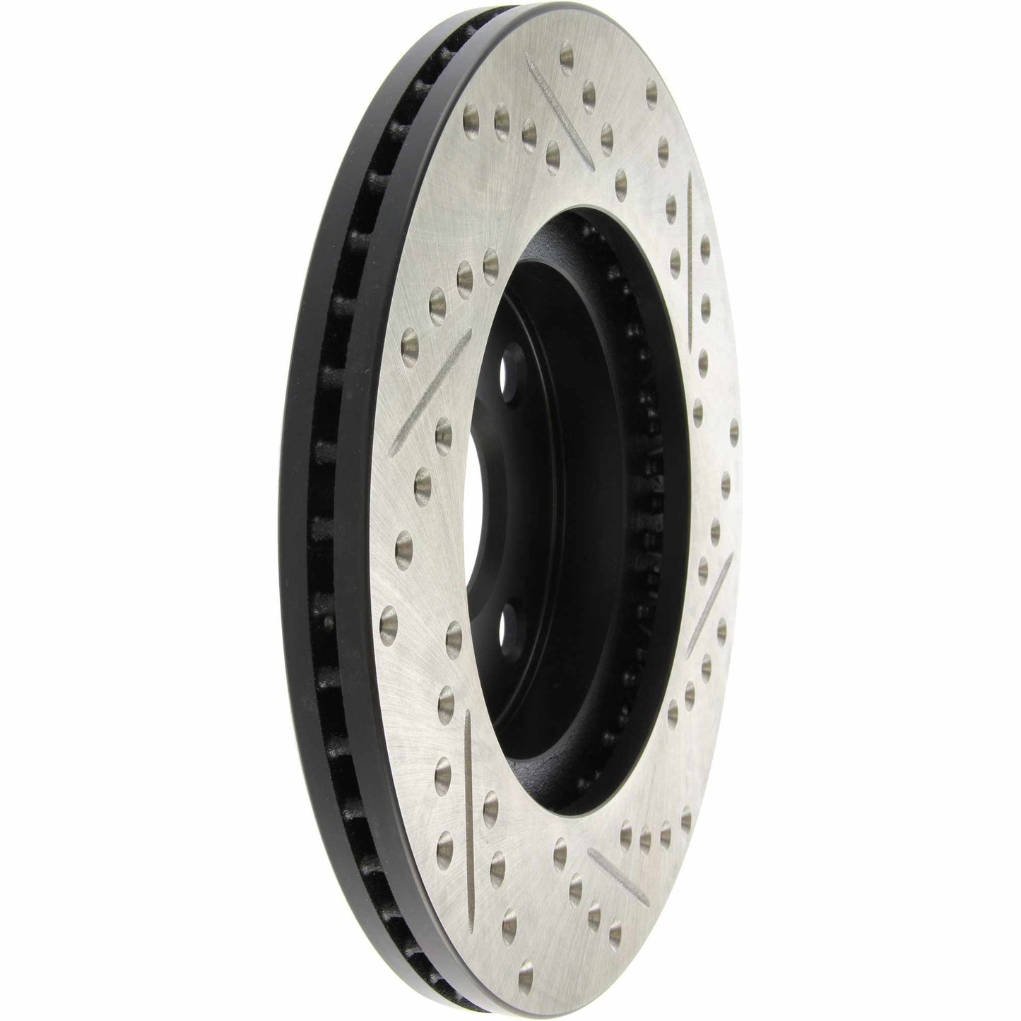 StopTech Sport Drilled/Slotted Brake Rotor; Front Right