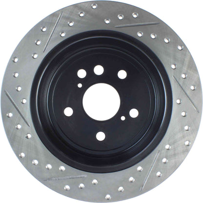 StopTech Sport Drilled/Slotted Brake Rotor; Rear Left