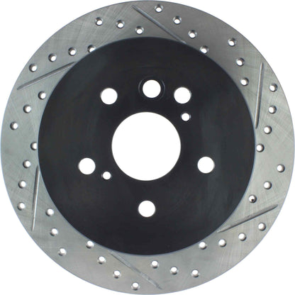 StopTech Sport Drilled/Slotted Brake Rotor; Rear Left