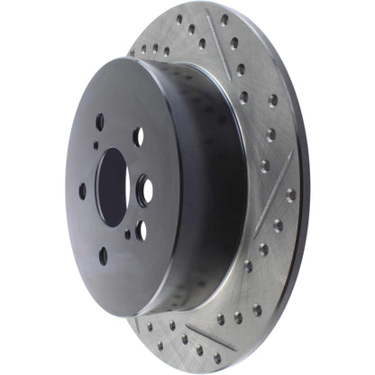 StopTech Sport Drilled/Slotted Brake Rotor; Rear Left