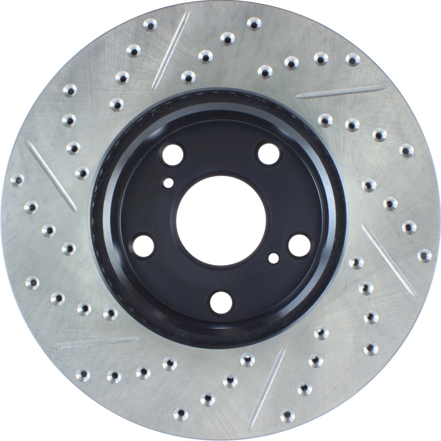 StopTech 05-15 Toyota Tacoma Front Left Cryo Slotted & Drilled Sport Brake Rotor 127.44136CL