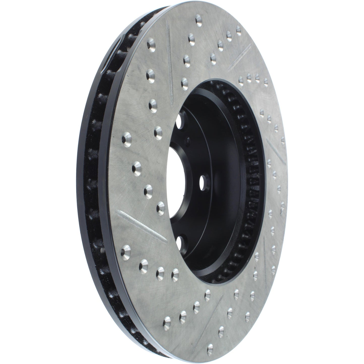 StopTech 05-15 Toyota Tacoma Front Left Cryo Slotted & Drilled Sport Brake Rotor 127.44136CL