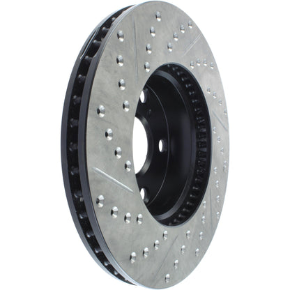 StopTech 05-15 Toyota Tacoma Front Left Cryo Slotted & Drilled Sport Brake Rotor 127.44136CL