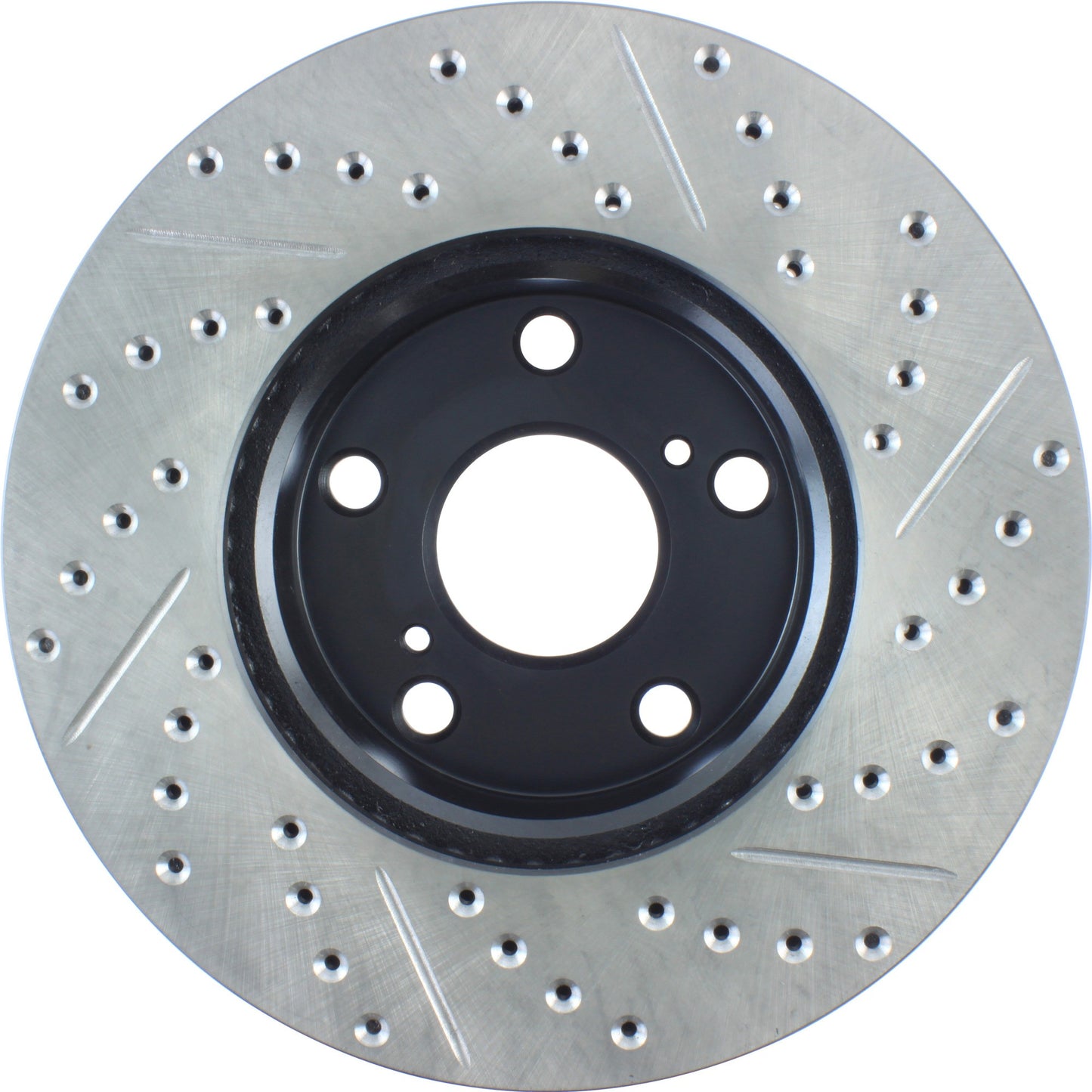StopTech 05-15 Toyota Tacoma Front Right Cryo Slotted & Drilled Sport Brake Rotor 127.44136CR