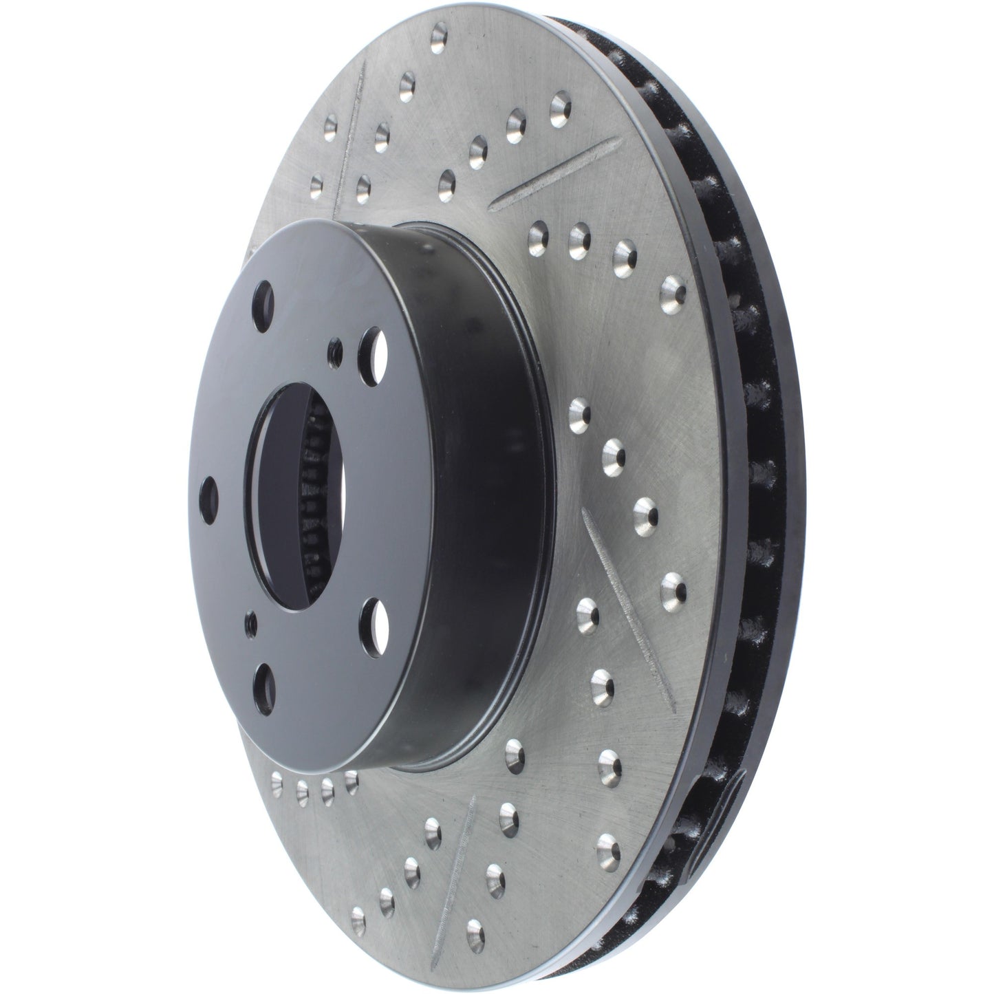 StopTech 05-15 Toyota Tacoma Front Right Cryo Slotted & Drilled Sport Brake Rotor 127.44136CR