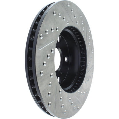 StopTech 05-15 Toyota Tacoma Front Right Cryo Slotted & Drilled Sport Brake Rotor 127.44136CR