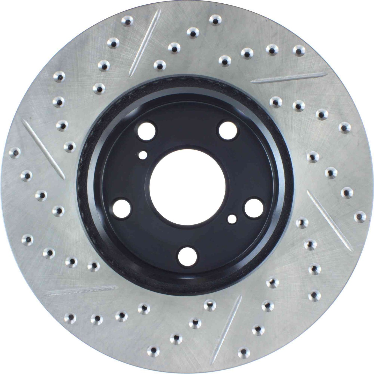 StopTech Sport Drilled/Slotted Brake Rotor; Front Left