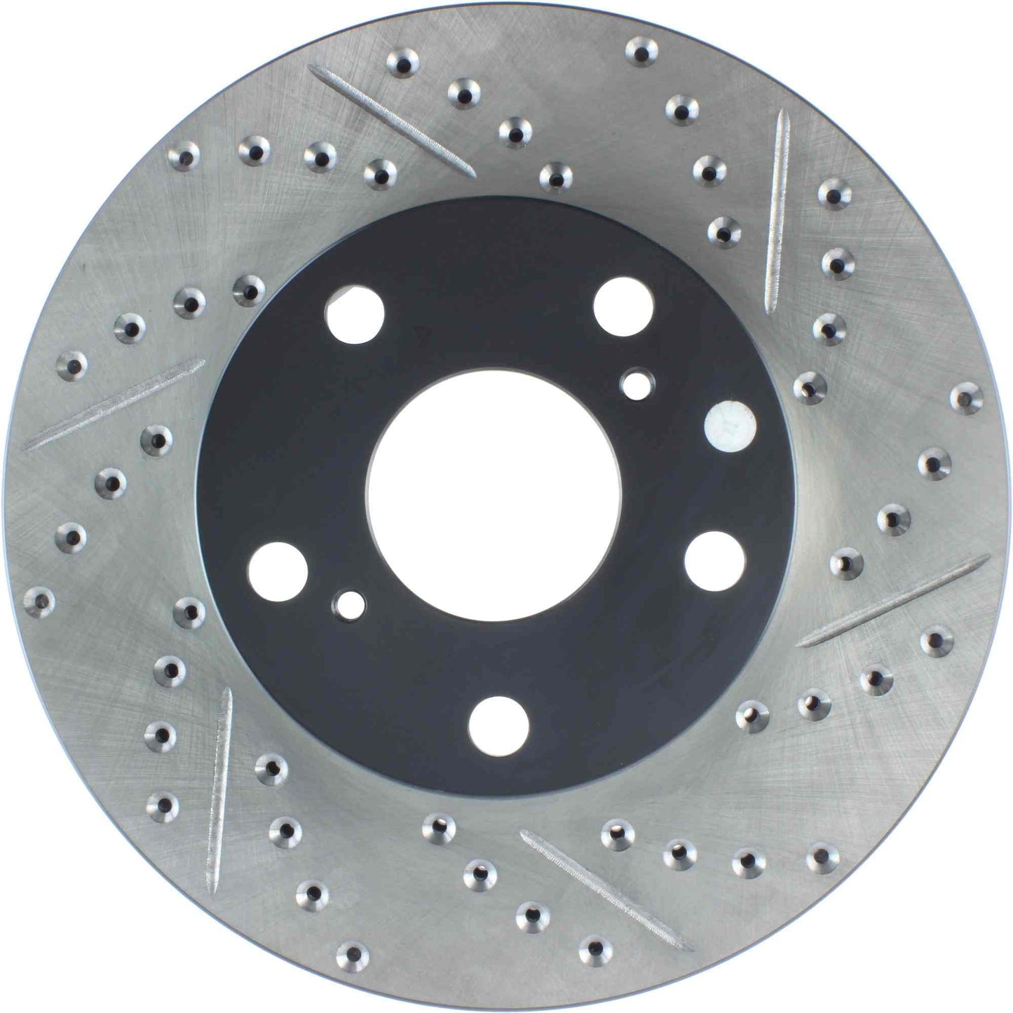 StopTech Sport Drilled/Slotted Brake Rotor; Front Left
