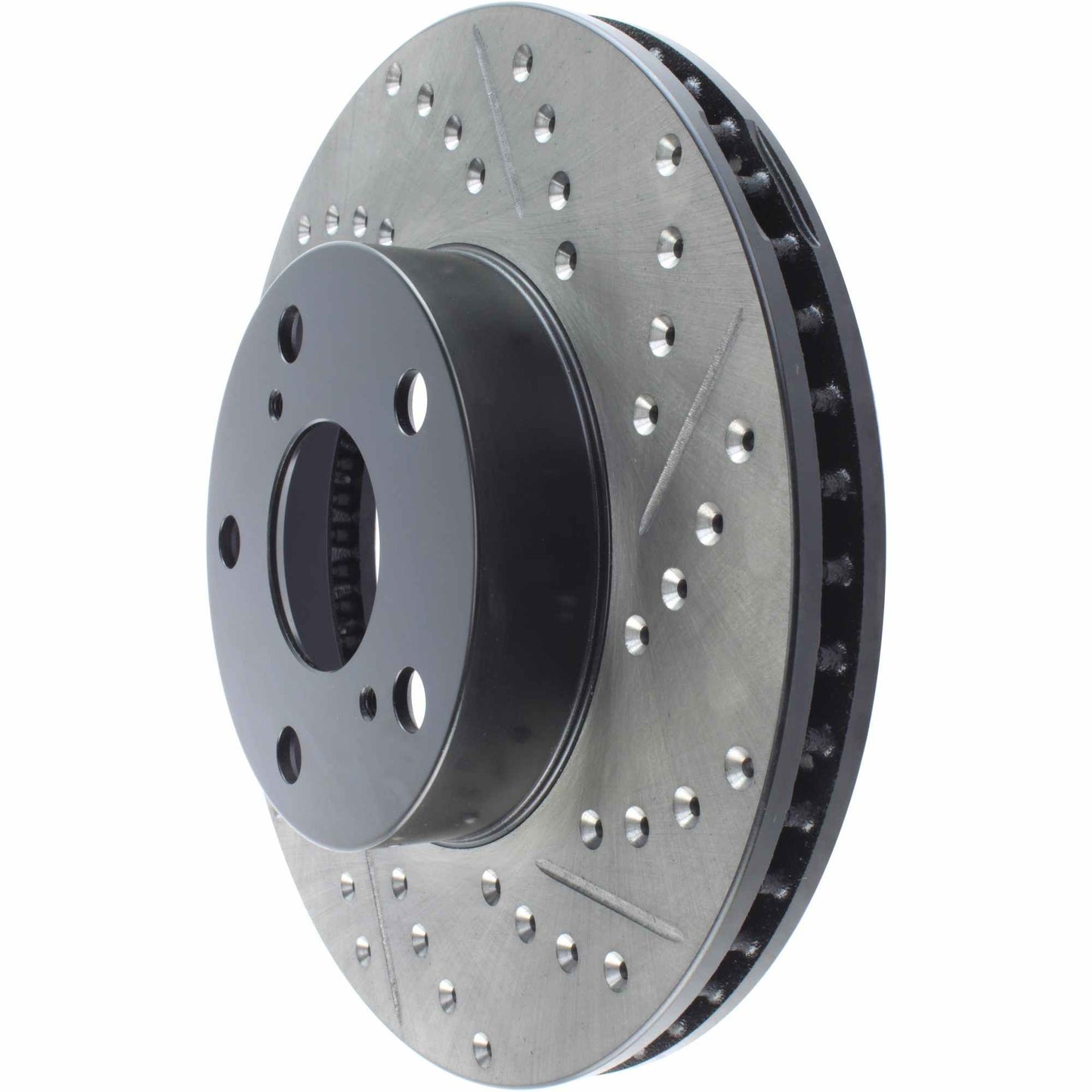 StopTech Sport Drilled/Slotted Brake Rotor; Front Left